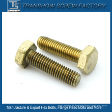 Chine Fabricant DIN933 en laiton Hex Bolt